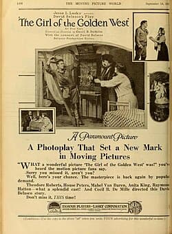 The Girl of the Golden West poster