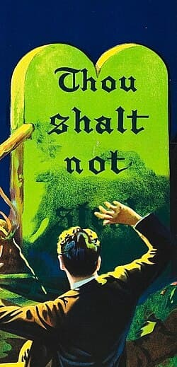 The Ten Commandments poster
